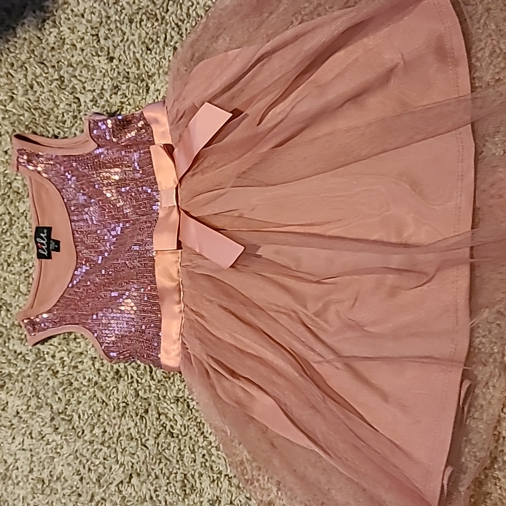 Pink sequin dress! Size 4